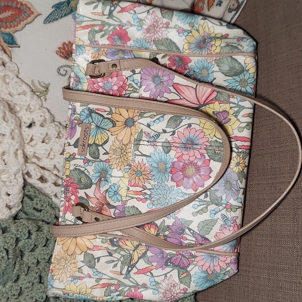Sakroots Floral Shoulder Bag